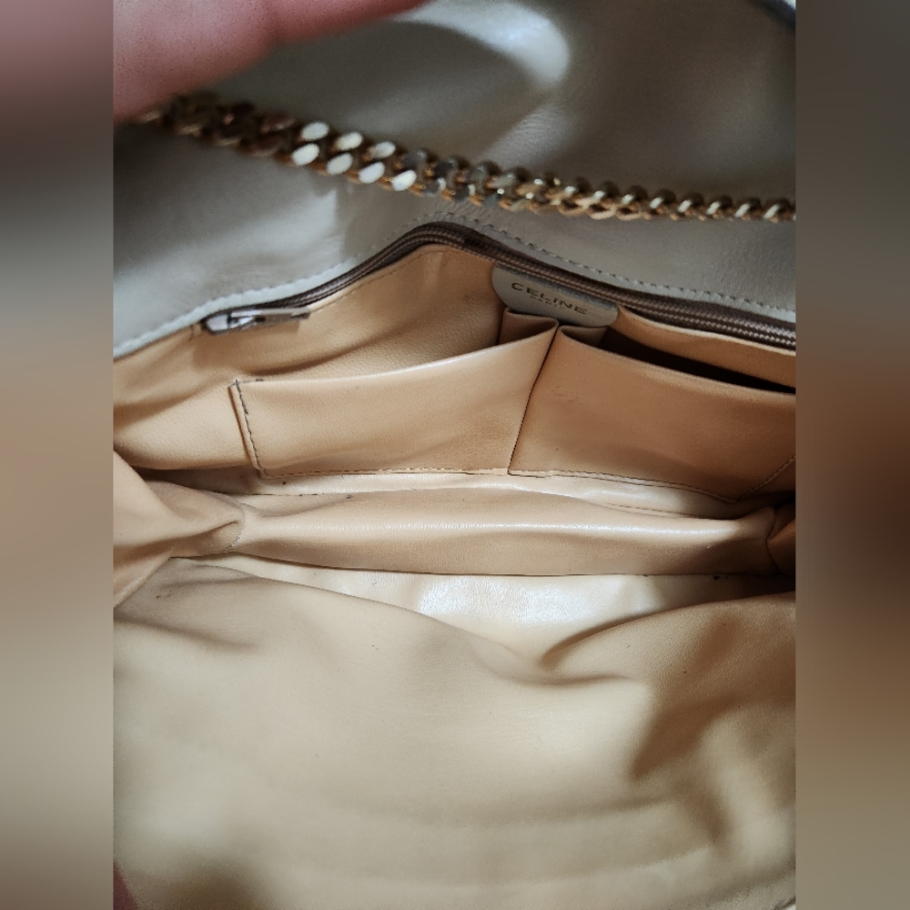 Celine Beige shoulder leather bag - Picture 9 of 12
